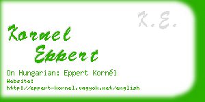 kornel eppert business card