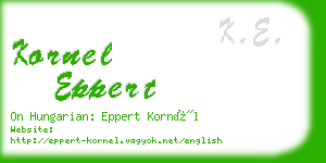 kornel eppert business card